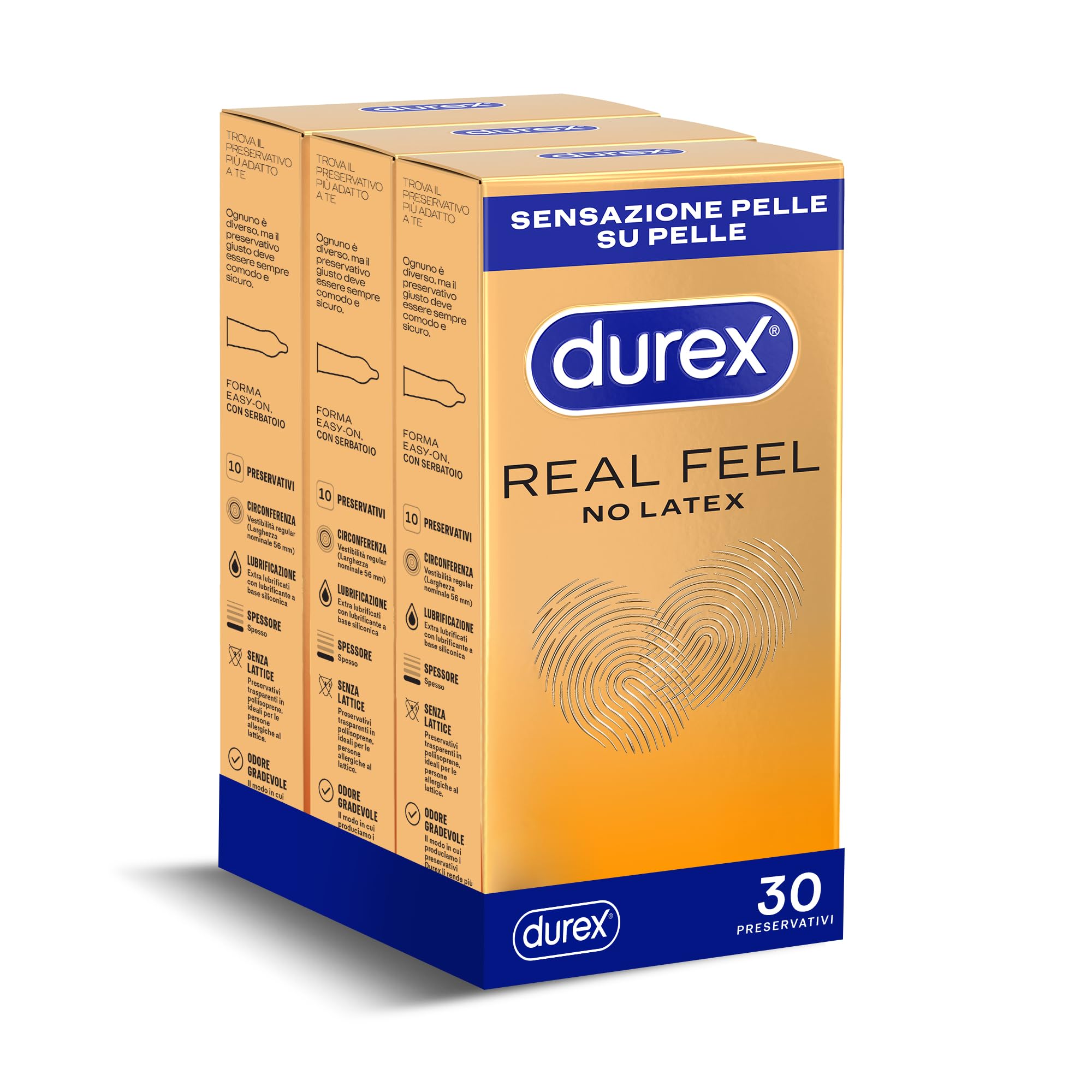 Durex Real Feel preservativi senza lattice 6 pezzi