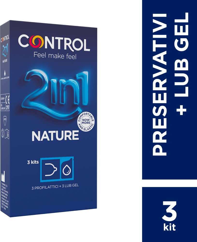 Control 2in1 Nature preservativi + gel lubrificante