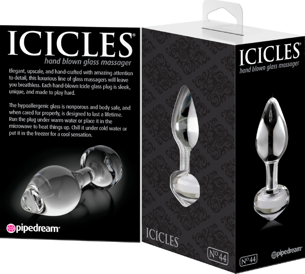 Icicles No.44 butt plug vetro misura piccola