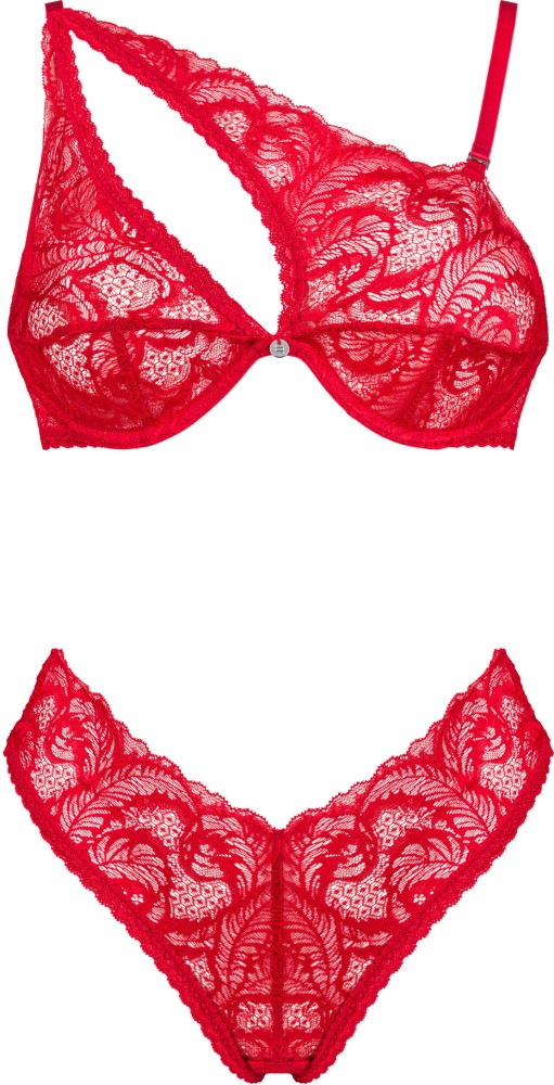 Obsessive Atenica completino intimo rosso XS/S pizzo