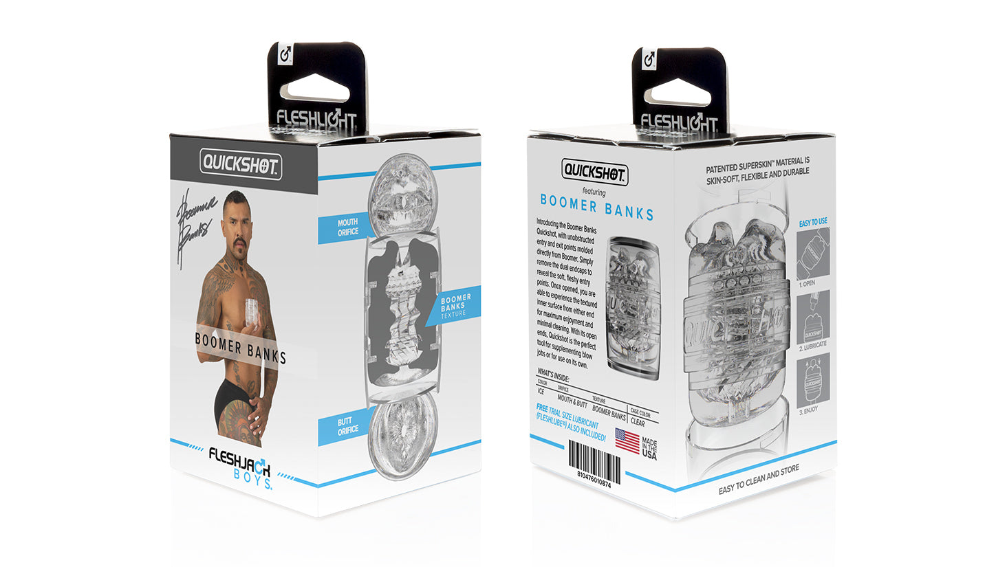 Fleshjack Boomer Banks Quickshot masturbatore bocca e sedere