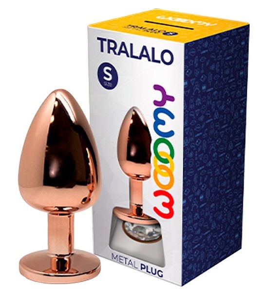 Wooomy Tralalo plug anale metallo White diamante