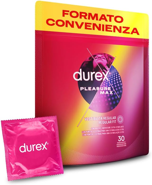 Durex Pleasure Max preservativi stimolanti 12 pezzi con rilievi