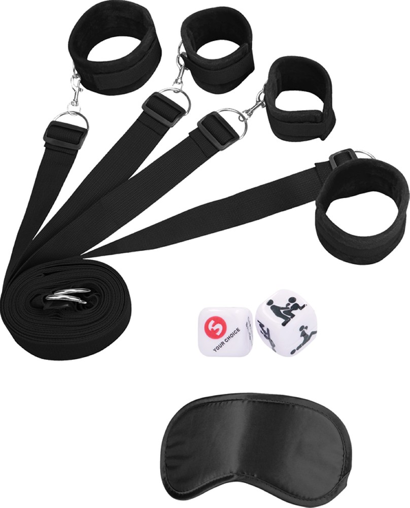 Ouch! Bed Bindings set bondage da letto con benda