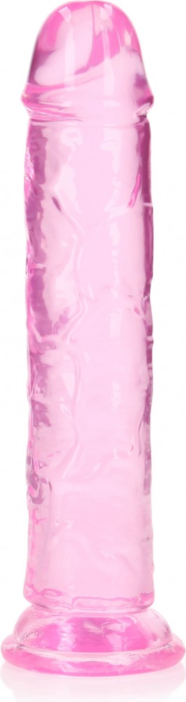 RealRock Straight 8 dildo realistico rosa ventosa 22 cm