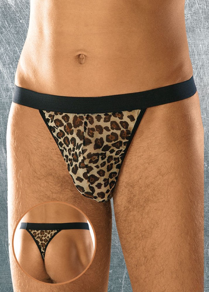 Softline 4457 perizoma uomo leopardato