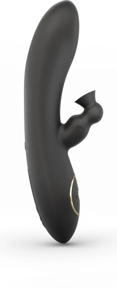 Dorcel Divine Rabbit vibratore rabbit succhiaclitoride nero 6 programmi
