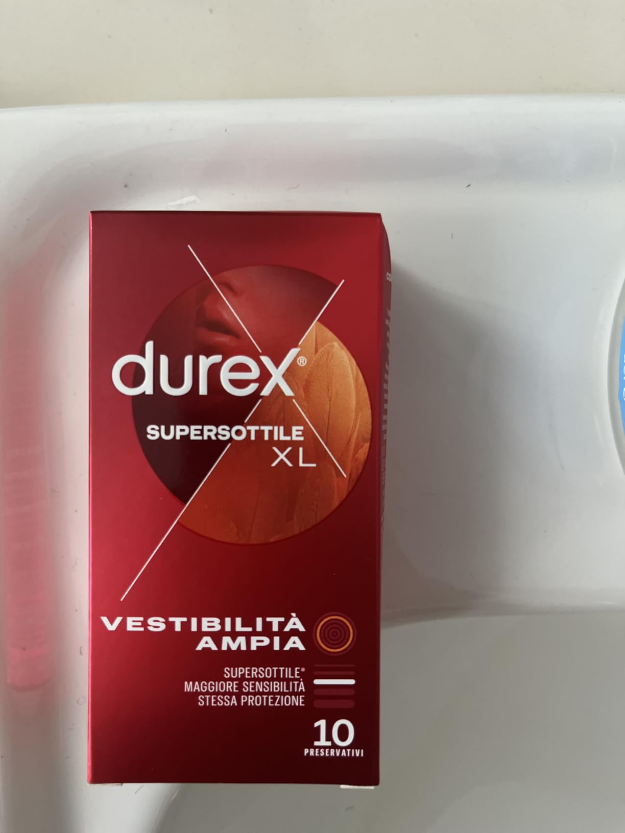 Durex SuperSottile XL Preservativi Sottili 10 Pezzi 60 mm