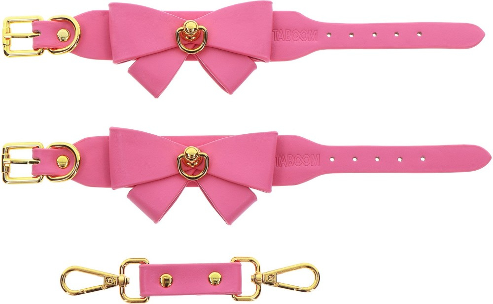 Taboom Malibu cavigliere bondage rosa regolabili