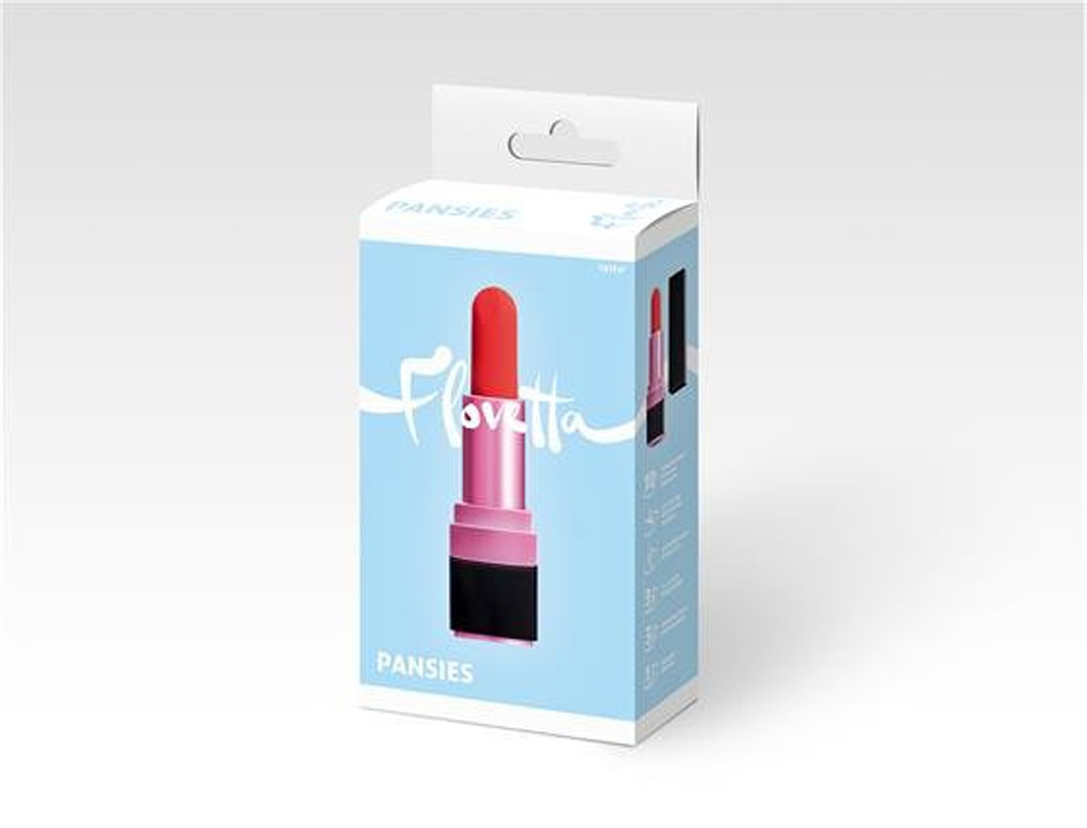 Flovetta Pansies vibratore rossetto silicone 10 modi