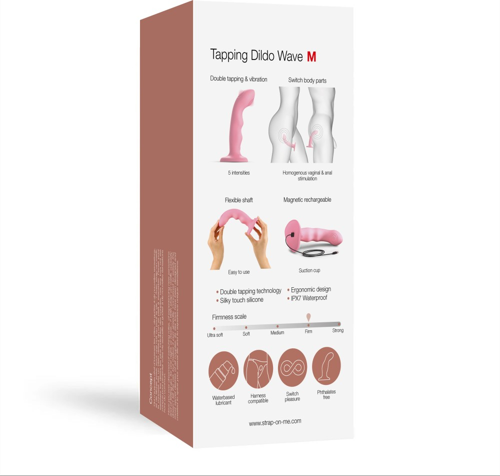 Strap-On-Me Tapping Dildo Wave dildo vibrante ventosa