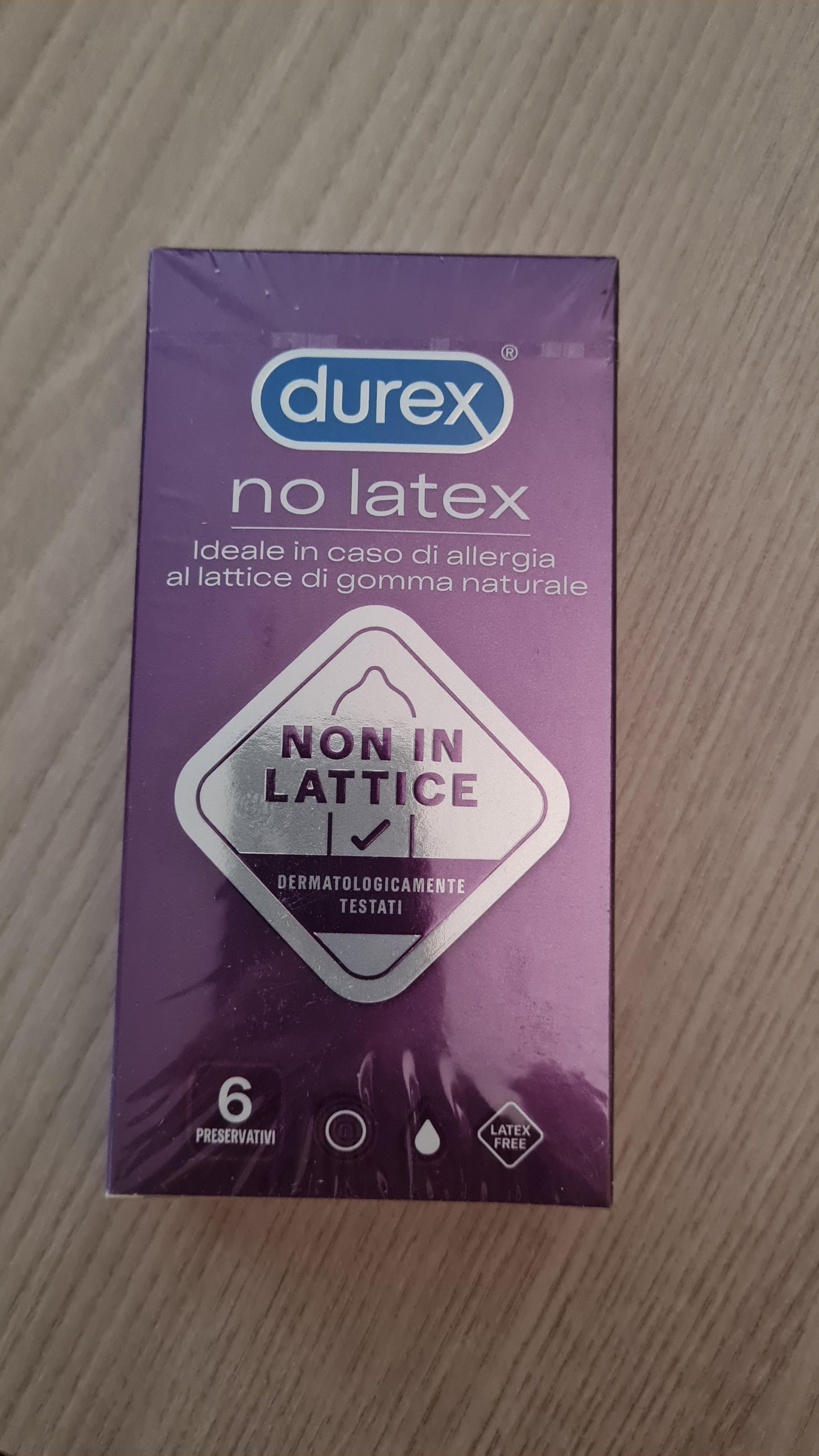 Durex No Latex preservativi senza lattice 6 pezzi