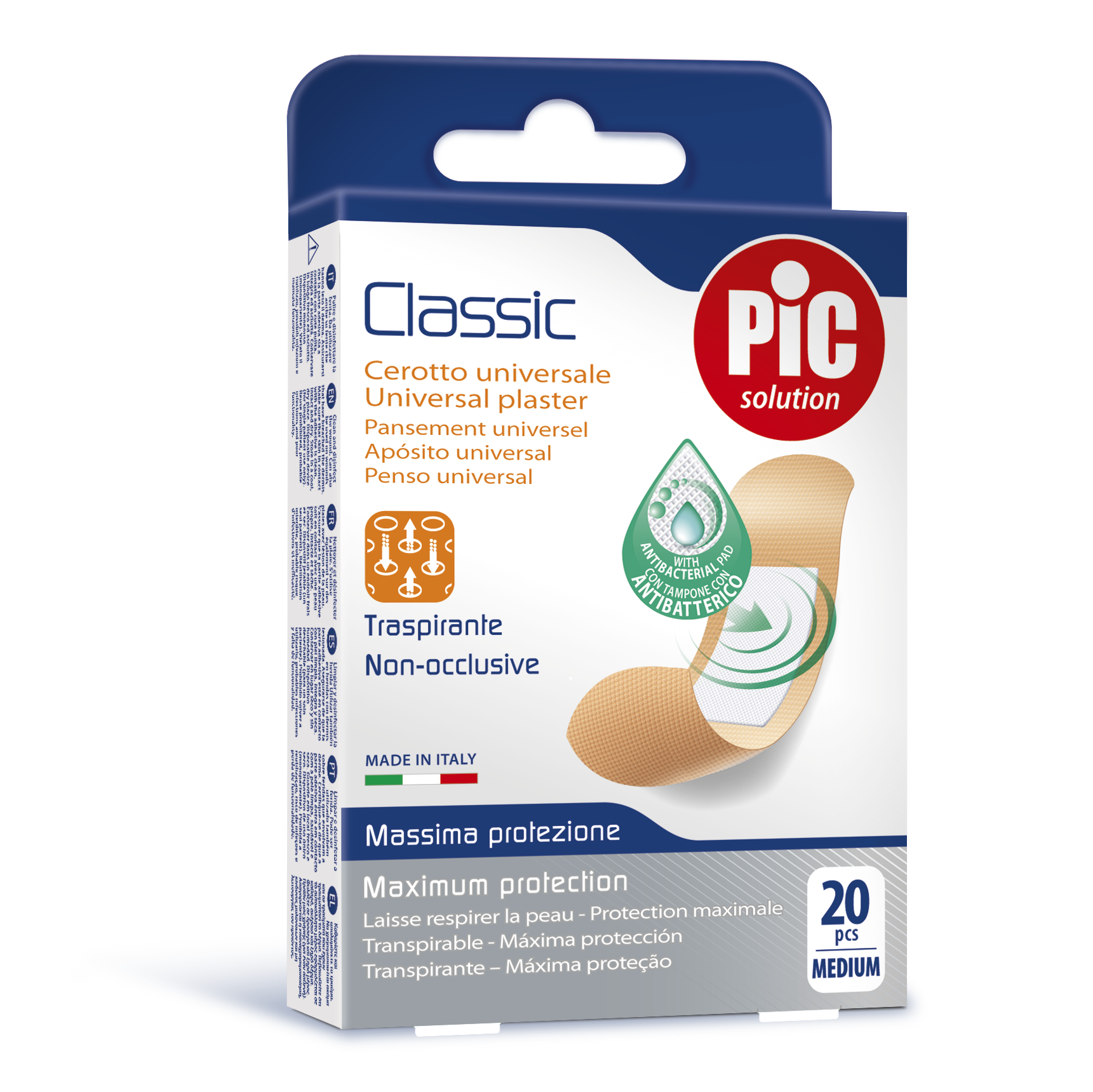Pic Classic Medium cerotti 20 pezzi clorexidina