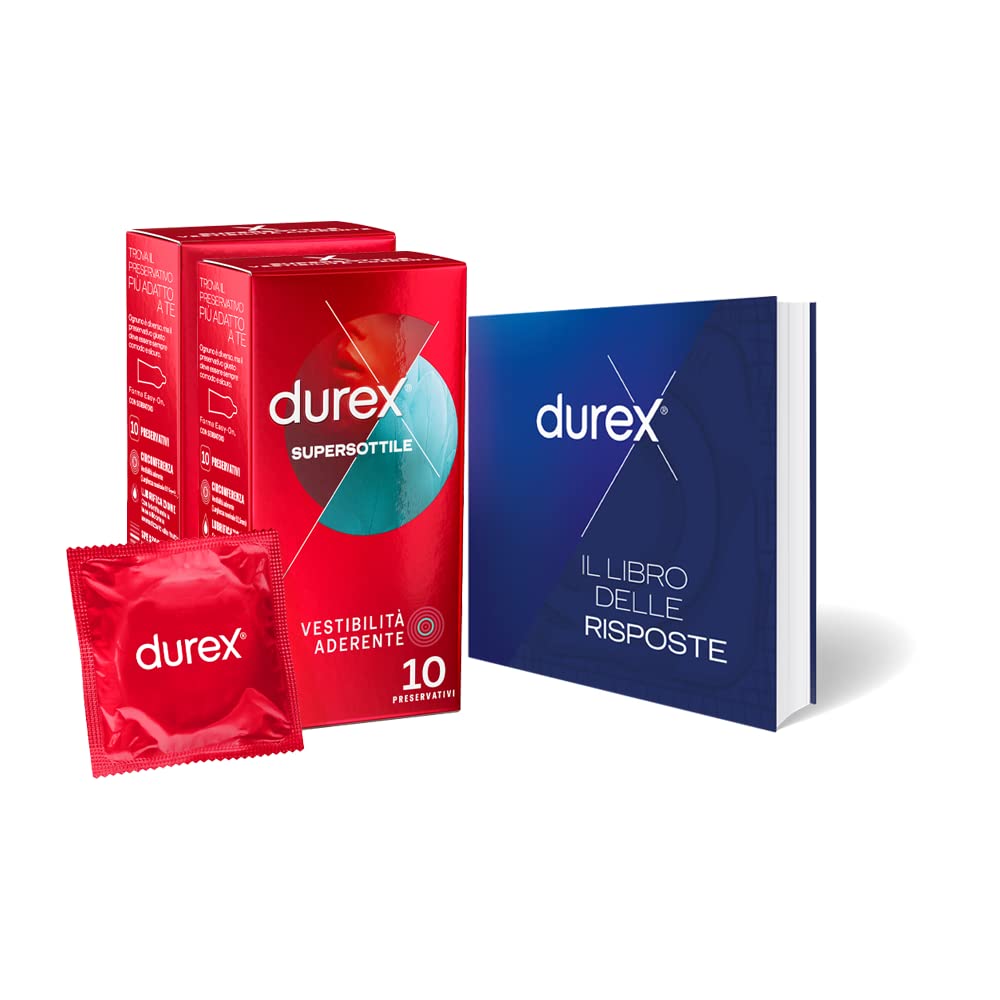 Durex Supersottile Vestibilità Aderente preservativi 10 pezzi