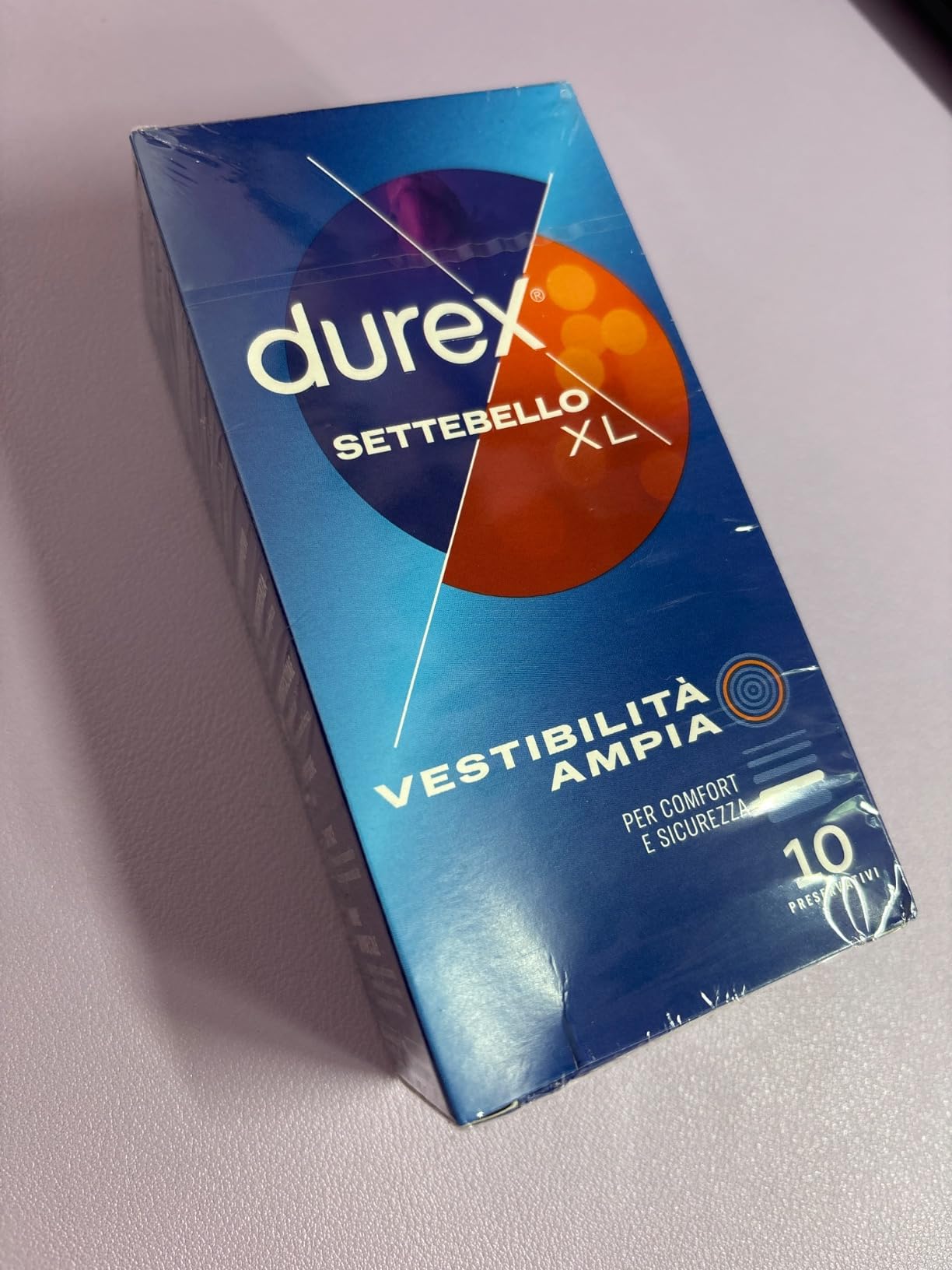 Durex Settebello XL preservativi 30 pz extra large 57 mm