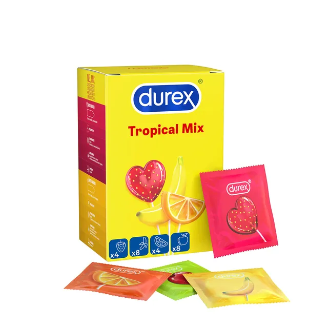 Durex Tropical preservativi aromatizzati 24 pezzi frutta