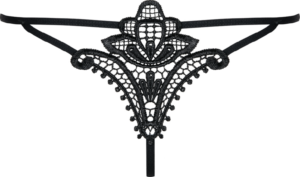 Obsessive Luiza Thong perizoma nero in pizzo