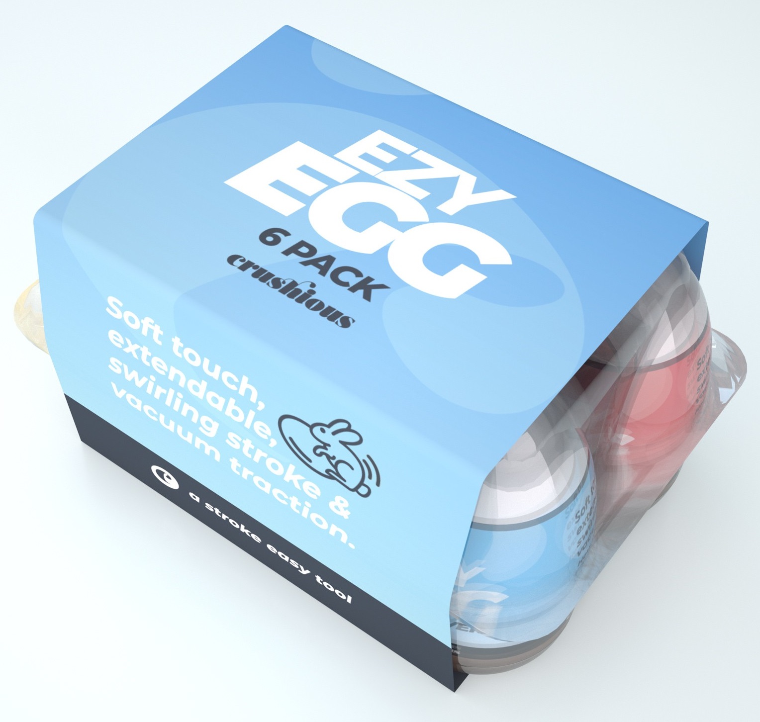 Crushious Ezy Egg masturbatore ovetto pack 6 pezzi