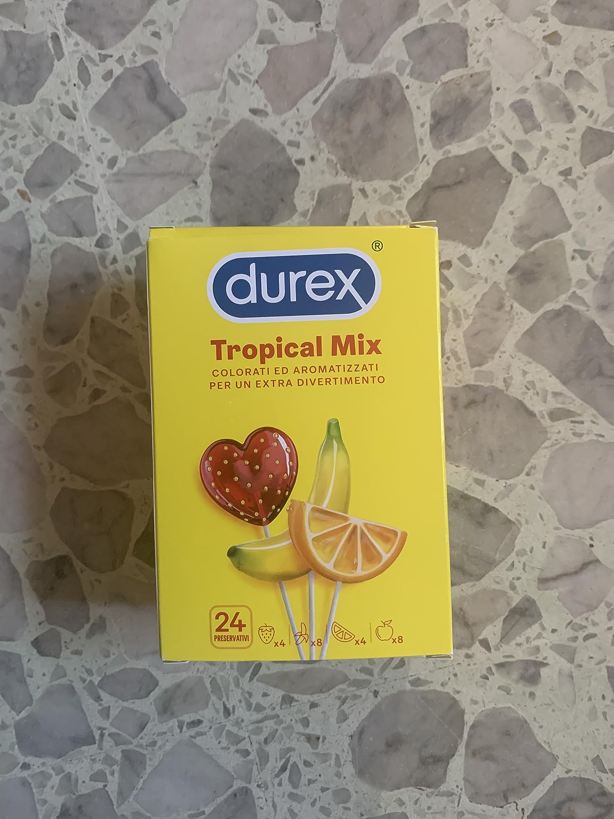 Durex Tropical preservativi aromatizzati 24 pezzi frutta