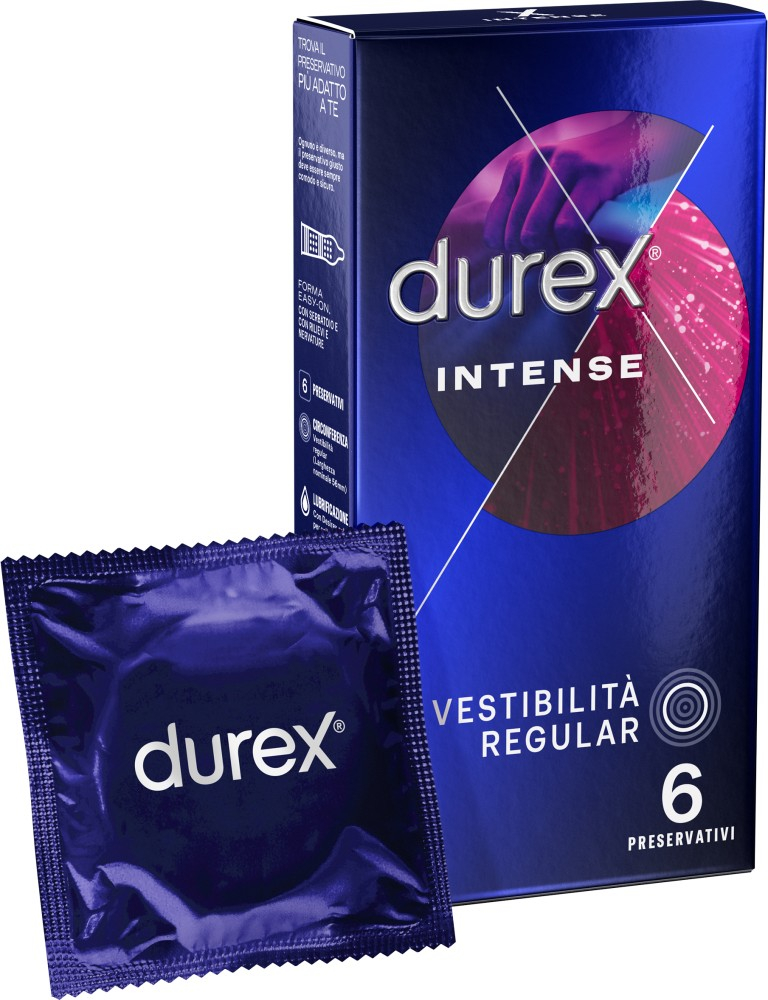 Durex Intense preservativi stimolanti menta nervature
