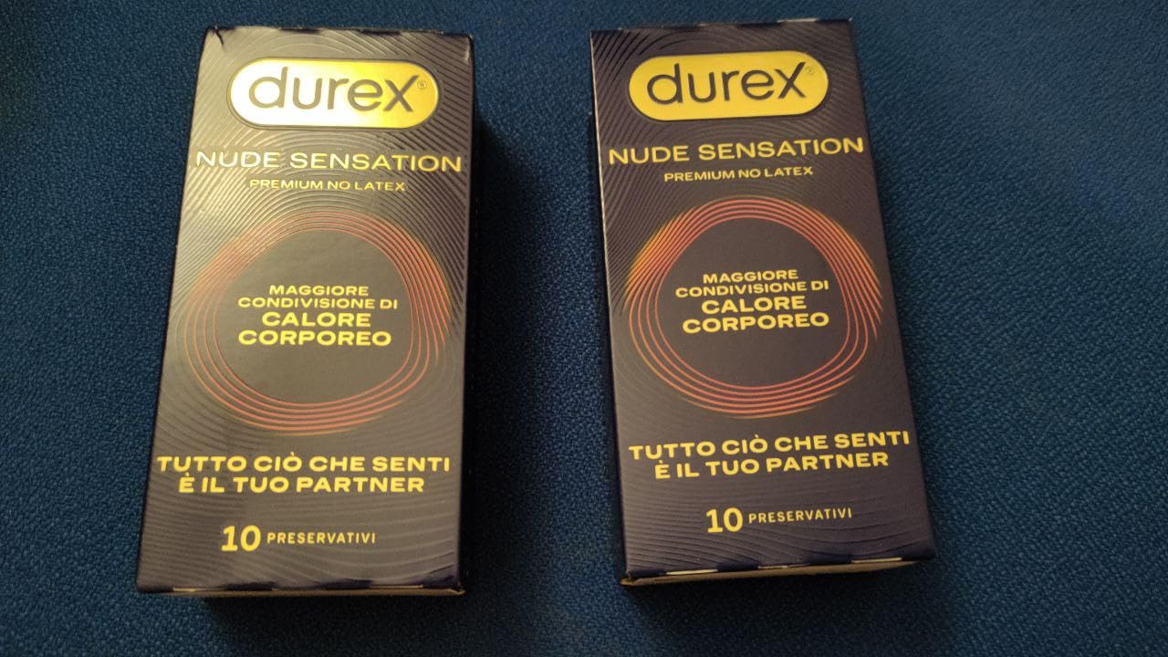 Durex Nude Sensation preservativi 20 pz senza lattice sottili