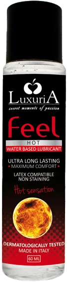Luxuria Feel Hot Sensation lubrificante 60ml effetto caldo