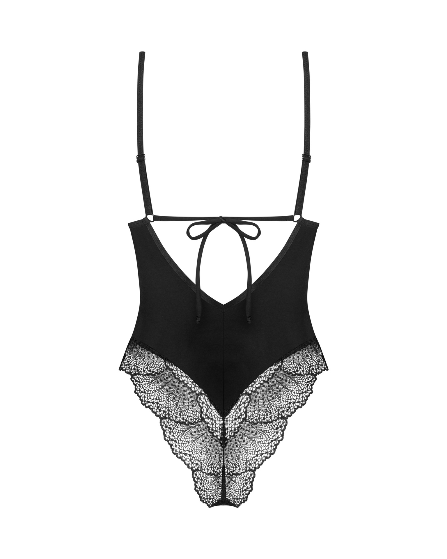 Obsessive Lobellis body sexy nero pizzo elastico