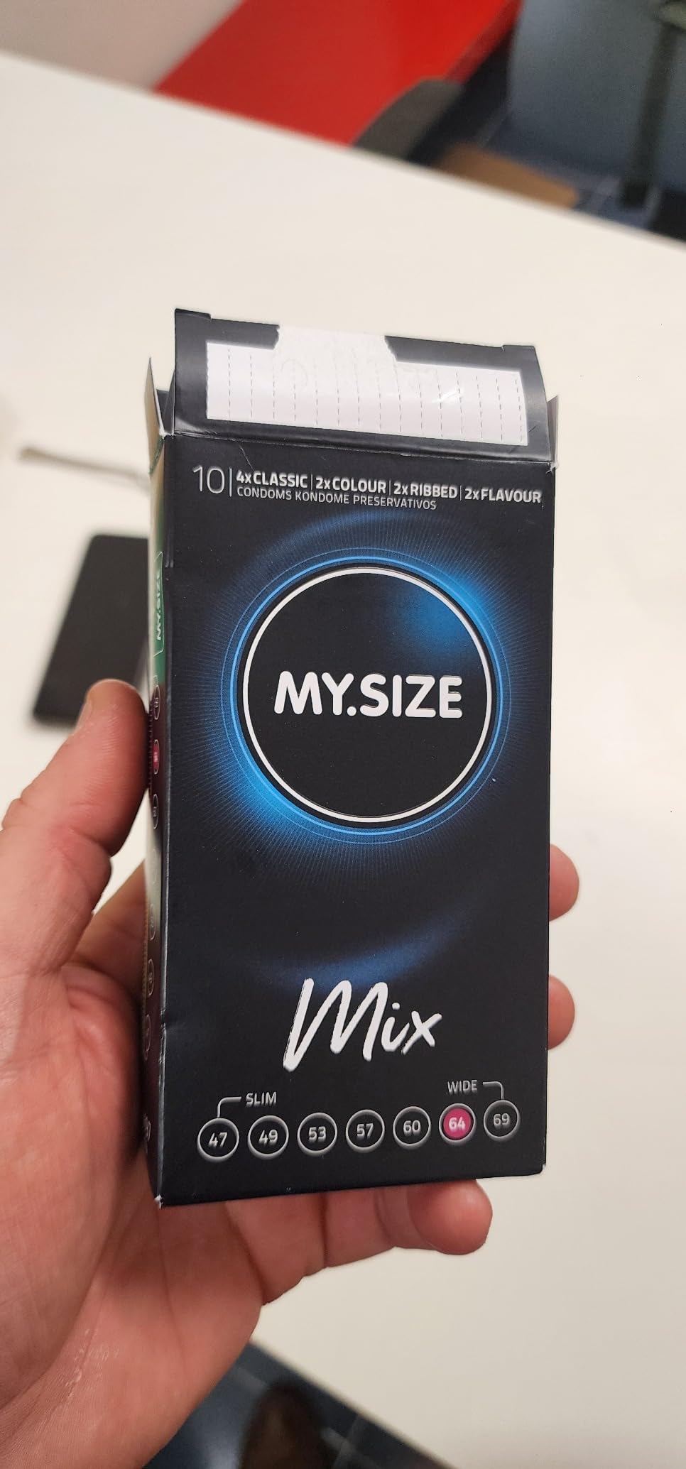 MY.SIZE PRO Mix 53 mm preservativi 10 pezzi assortiti