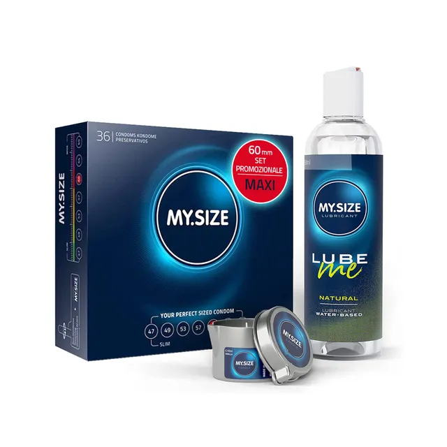 MY.SIZE PRO preservativi 60 mm 36 pz + lubrificante set