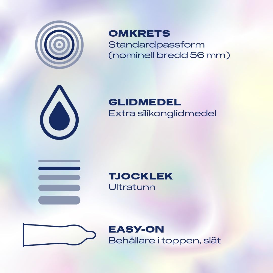 Durex Invisible Extra Lube preservativi 24 pezzi ultrasottili
