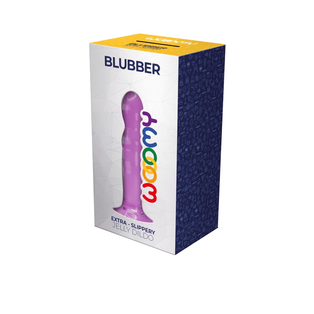 Wooomy Blubber dildo 18 cm con ventosa jelly morbido