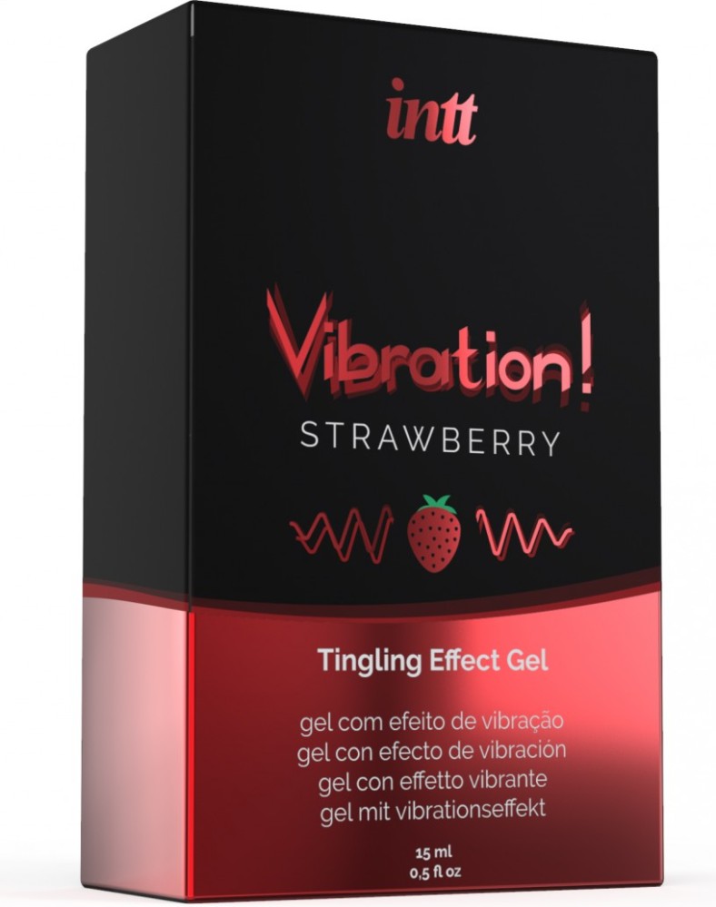 Intt Liquid Vibrator gel stimolante fragola pulsante