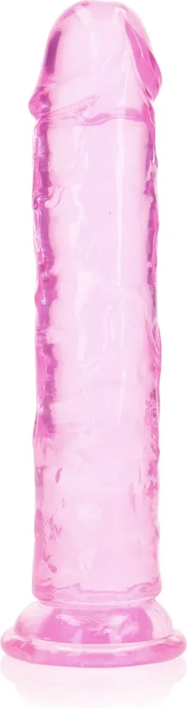 RealRock Straight 8 dildo realistico rosa ventosa 22 cm