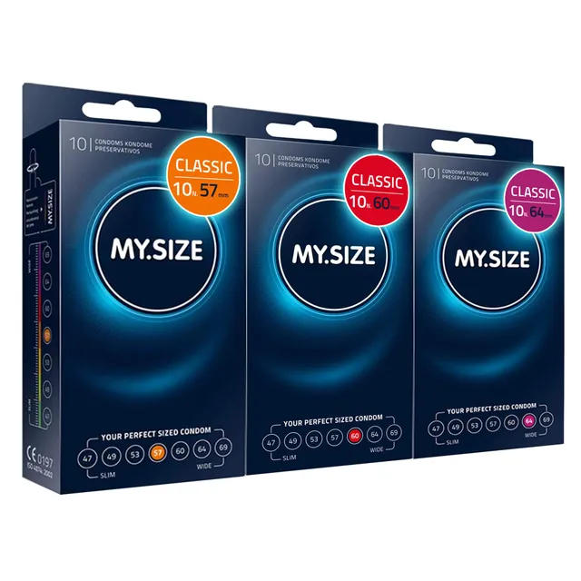 MY.SIZE PRO Classic Preservativi 57-60-64 mm 30 pz Sottili