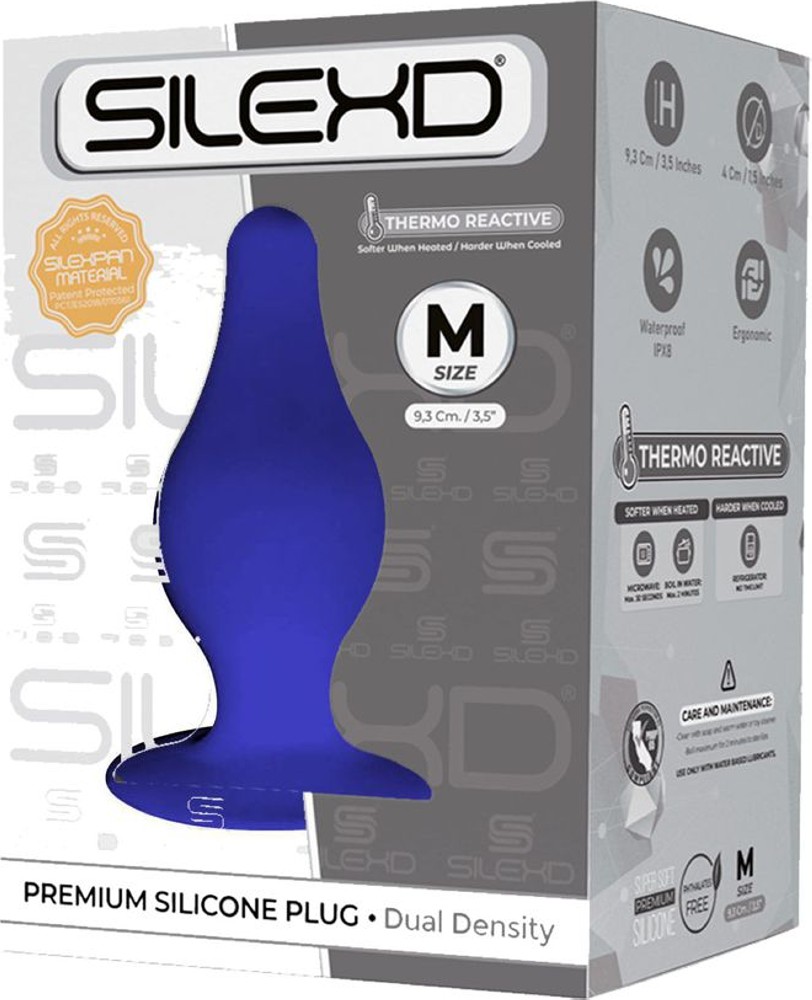 Silexd Premium Silicone Plug Model 2 plug anale blu M