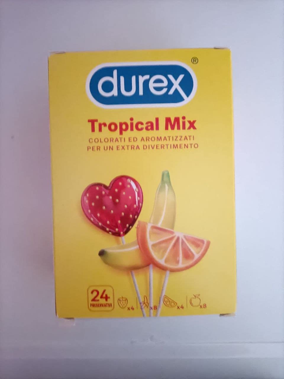 Durex Tropical preservativi aromatizzati 24 pezzi frutta