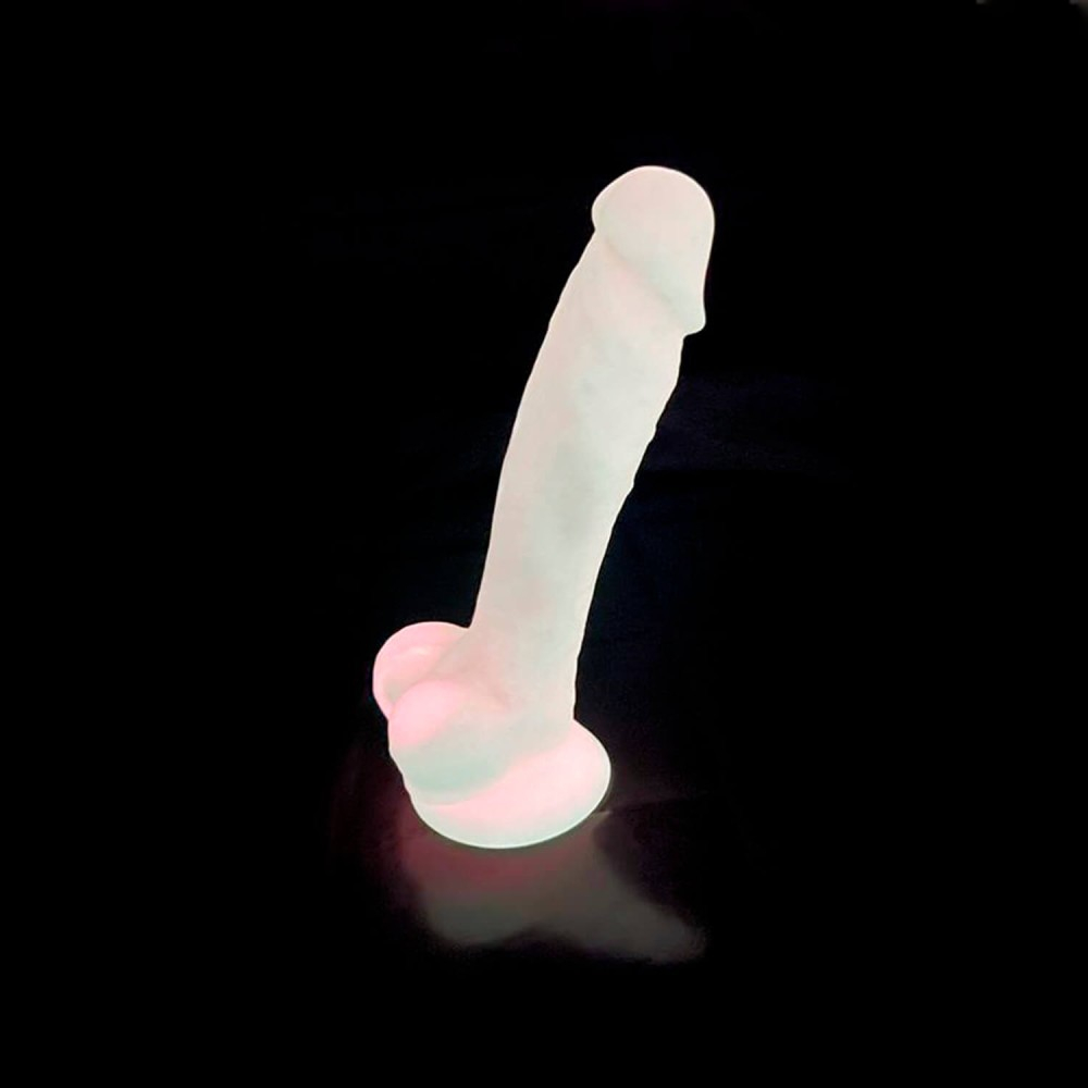 Silexd Model 1 7 dildo realistico fosforescente fucsia