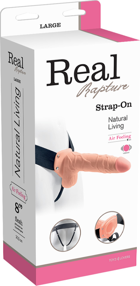 Toyz4Lovers Real Rapture 8 fallo strap-on cavo vibrante