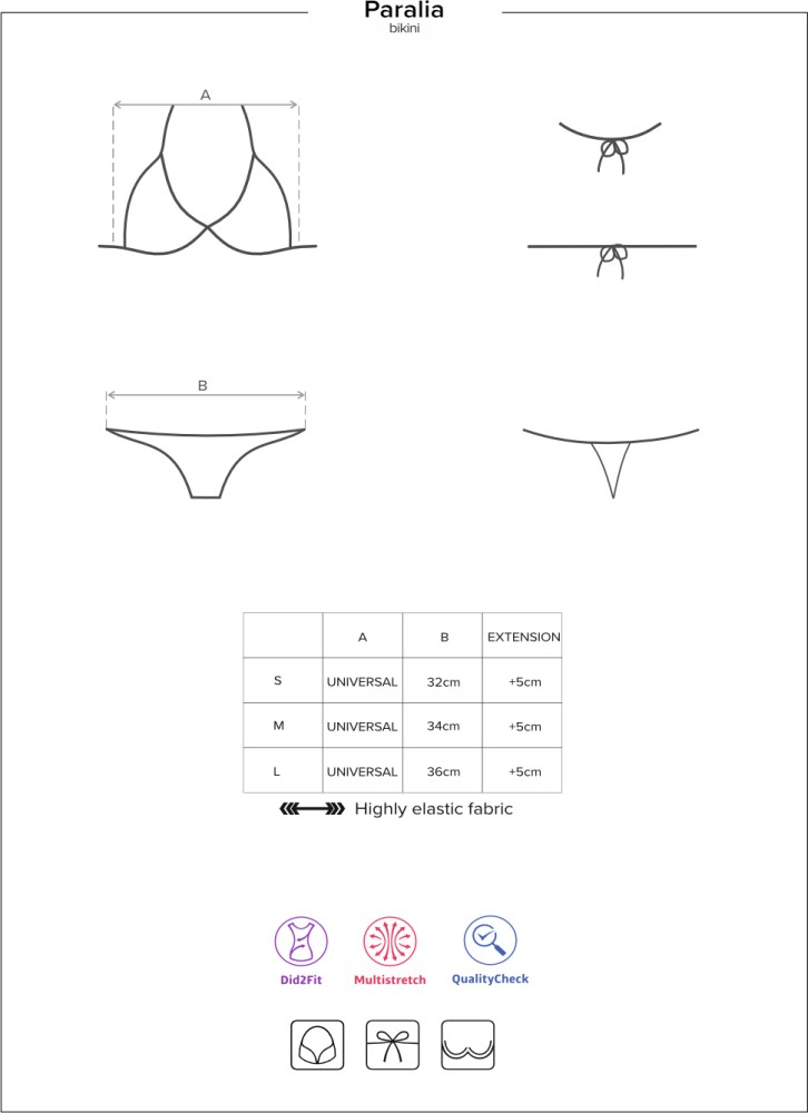 Obsessive Paralia bikini due pezzi con ferretto