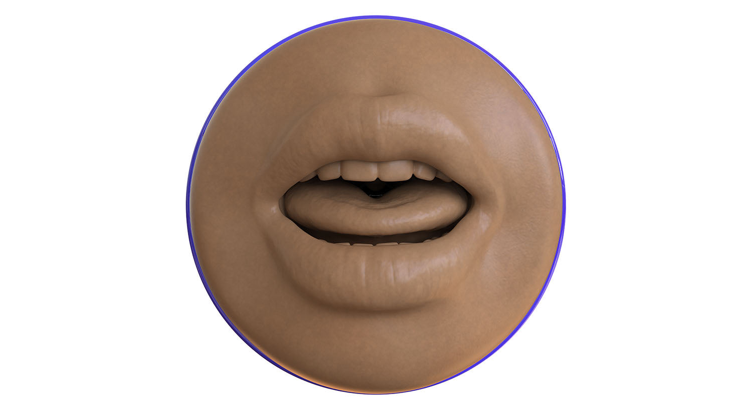 Fleshjack Boost Blow masturbatore bocca Medium Dark