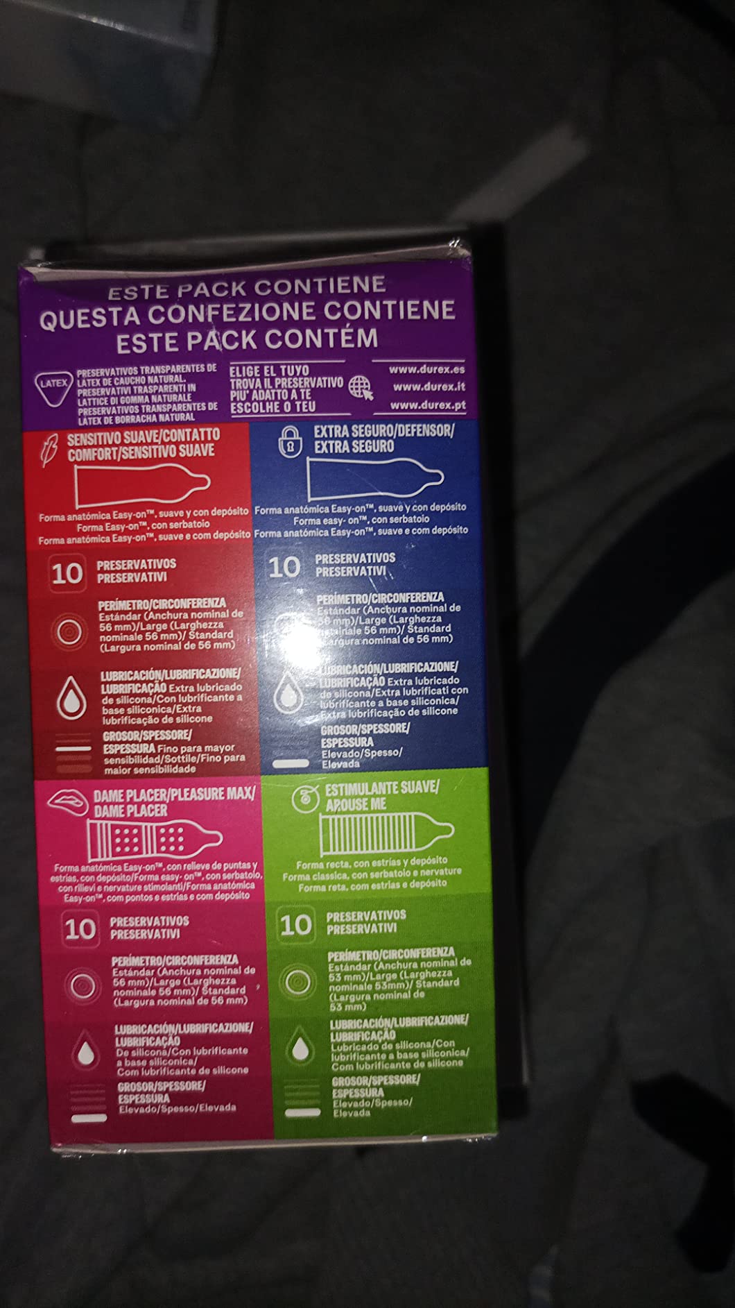 Durex Surprise Mix preservativi assortiti 40 pezzi