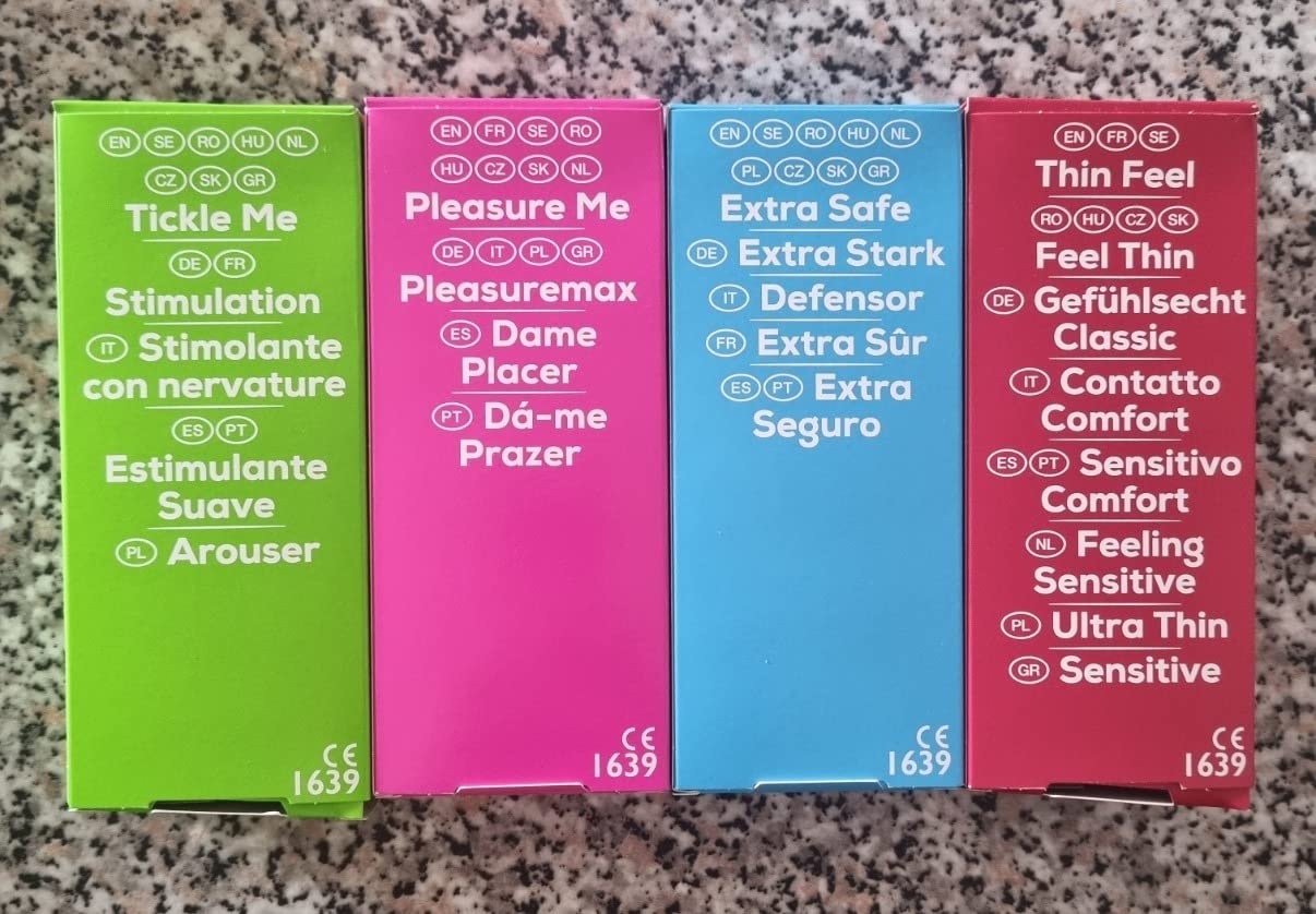 Durex Surprise Me preservativi assortiti 40 pz rilievi