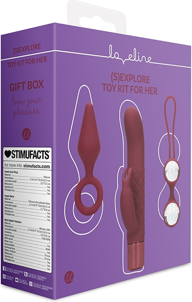 Loveline Sexplore Kit Her set donna rabbit + plug