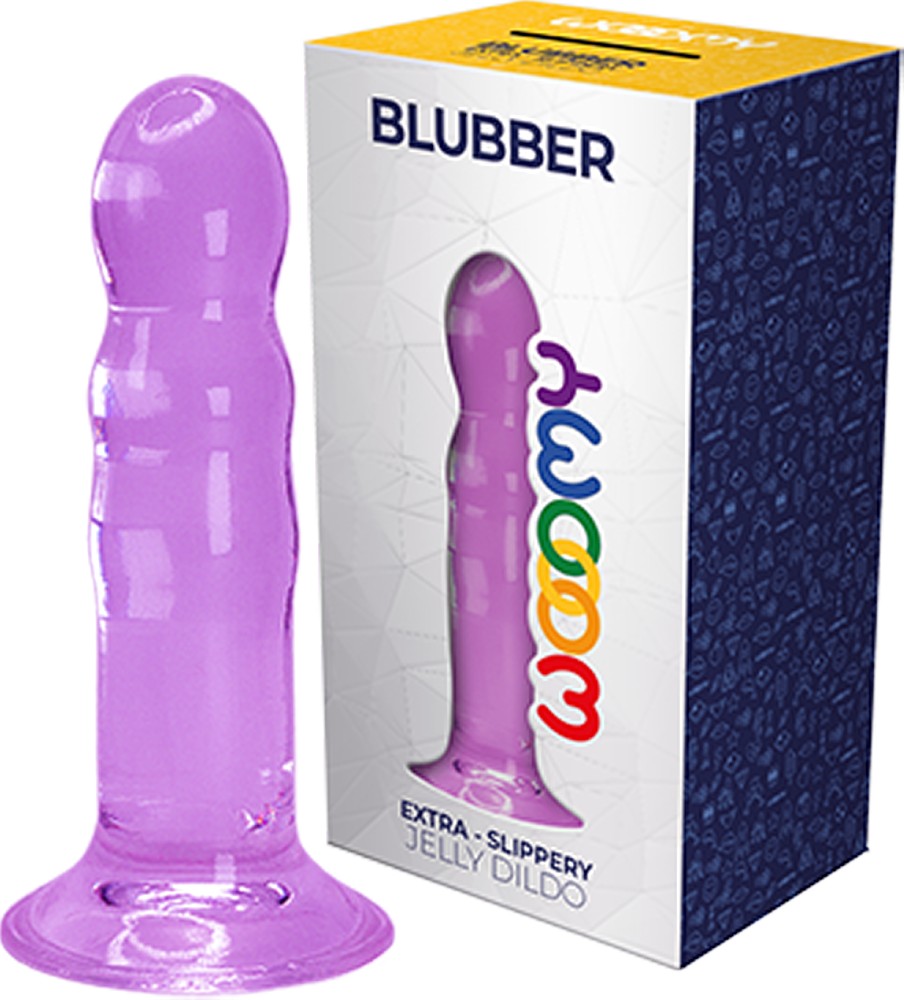 Wooomy Blubber dildo 18 cm con ventosa jelly morbido