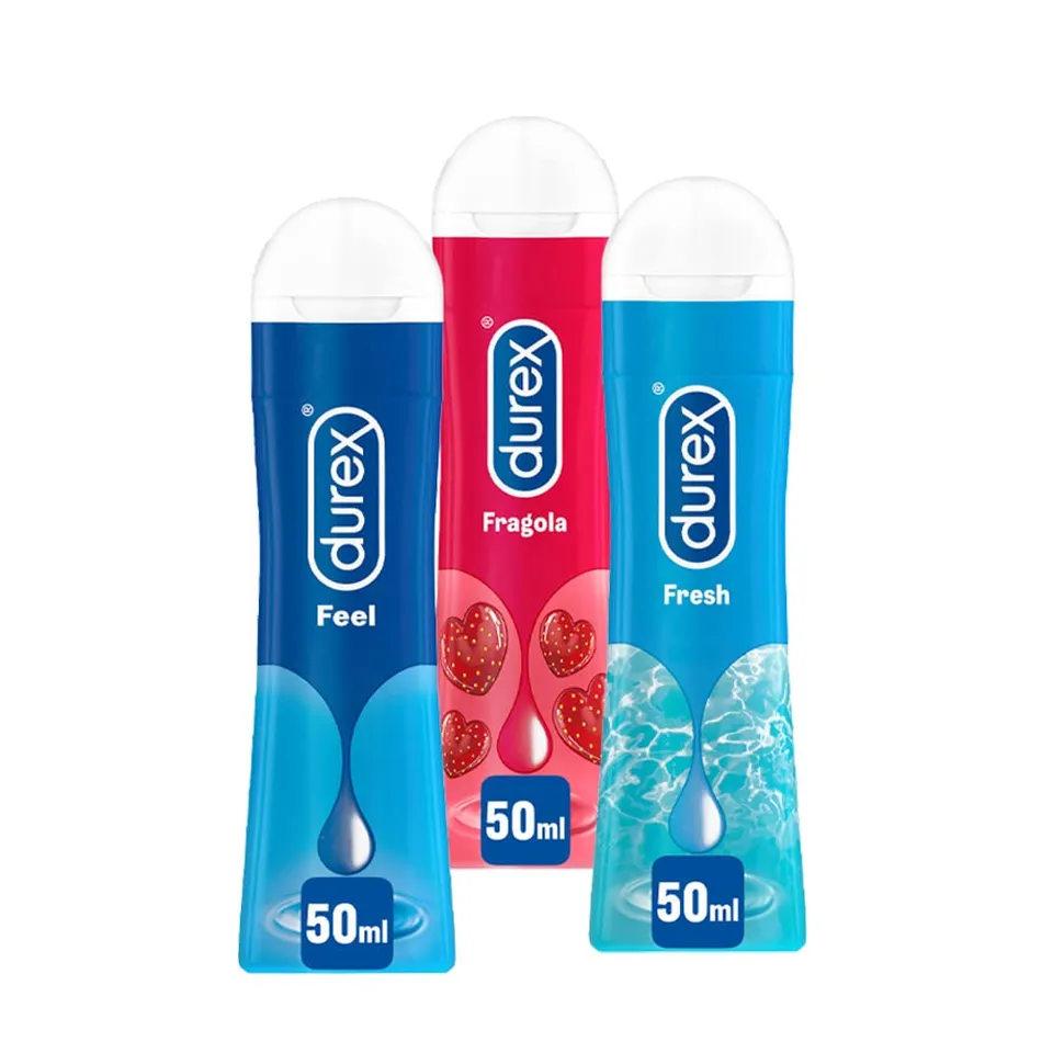 Durex Mix lubrificanti gel 3x50 ml fragola fresh feel