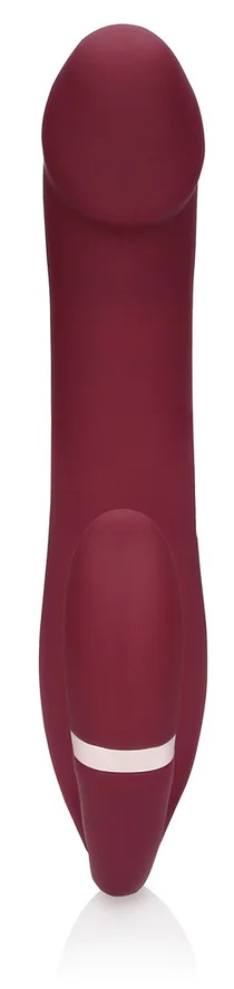 Loveline Bendable Strapless strap on vibrante bordeaux