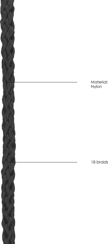 Ouch! Mini Rope corda bondage nylon 1,5 m 8 mm
