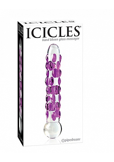 Icicles No. 7 dildo in vetro materiale sicuro