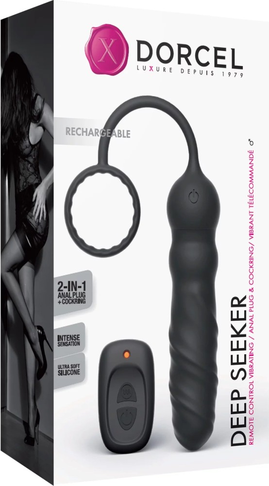 Love to Love Deep Seeker vibratore anale con cockring telecomando