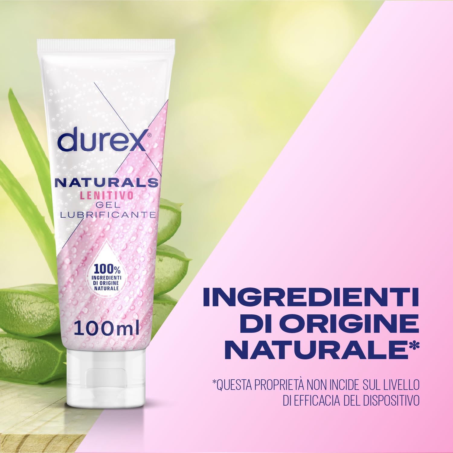 Durex Naturals Lenitivo gel lubrificante 100 ml aloe vera